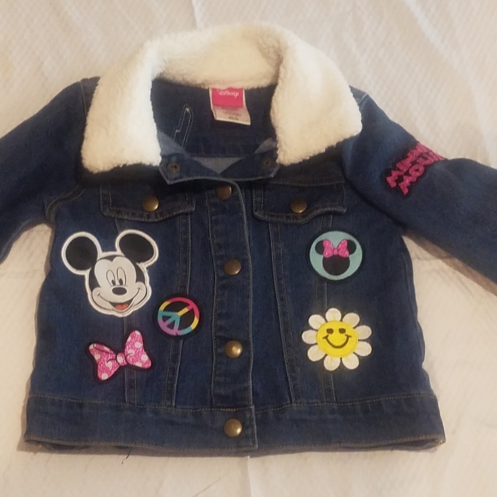 Disney Kid's Size 5/6 Jean Jacket. Disney Patches.